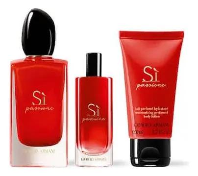 Set Giorgio Armani Si 3Pzs 100Ml Edp Spray/ Body Lotion 50Ml/ 15Ml Edp Spray - Mujer