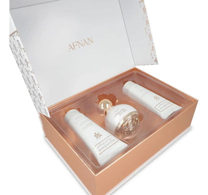 Set Afnan Souvenir Floral Bouquet 3Pzs 100Ml Edp Spray/ Body Lotion 100Ml/ Shower Gel 100Ml - Mujer