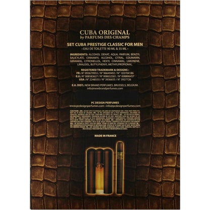Set Cuba Prestige Classic 2Pzs 90Ml Edt Spray/ 35Ml Edt Spray - Hombre