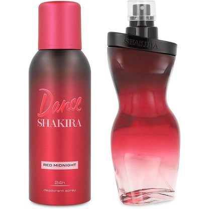 Set Shakira Dance Red Midnight 2Pzs 80Ml Edt Spray/ Desodorante 150Ml Spray - Mujer