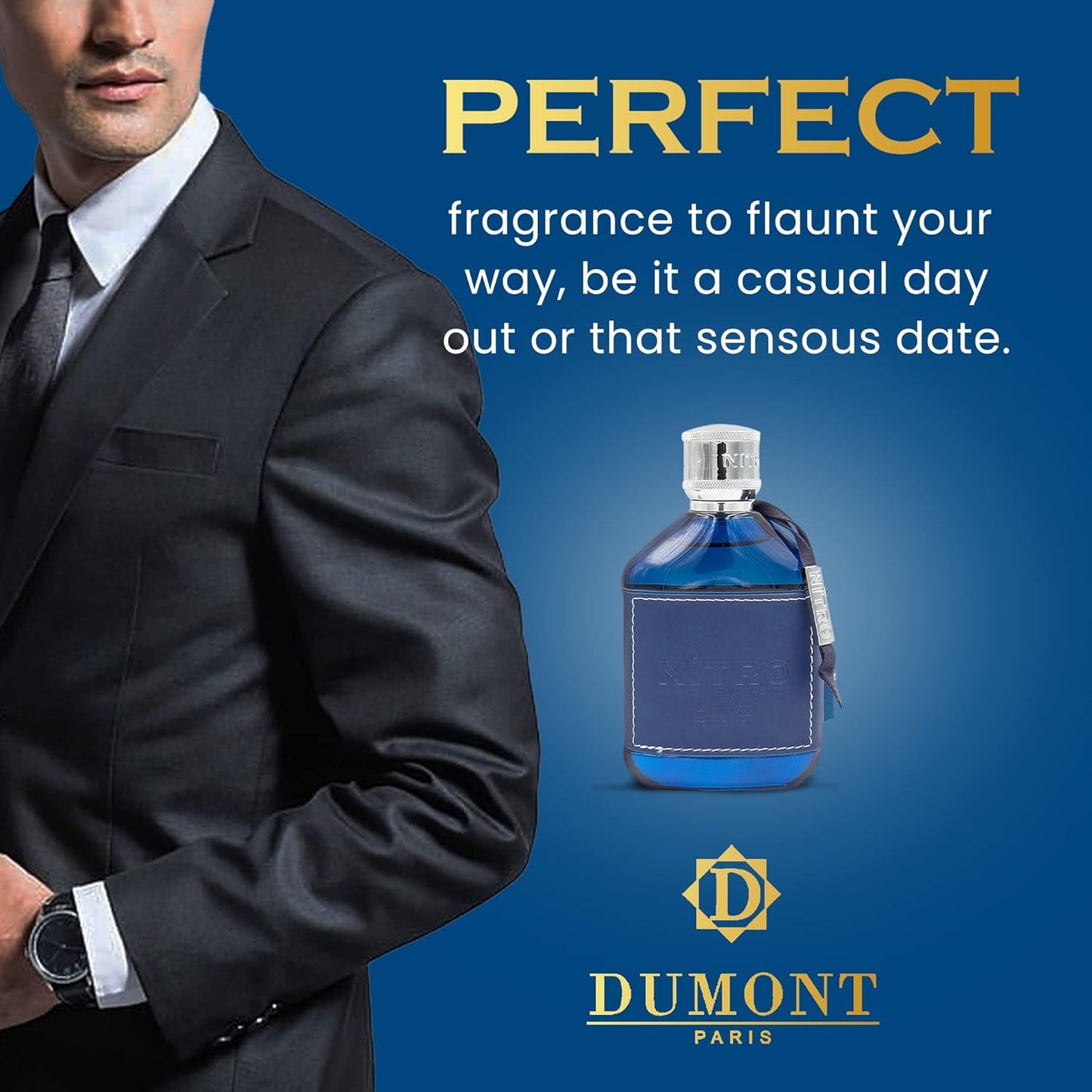 Dumont Nitro Blue Pour Homme 100Ml Edp Spray - Hombre
