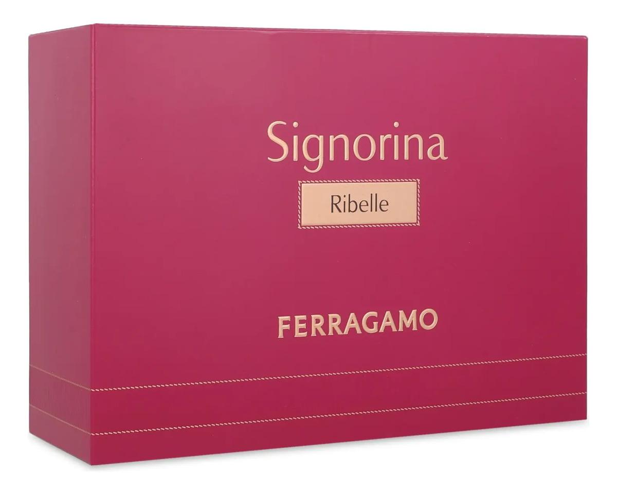 Ferragamo Set Ferragamo Signorina Ribelle 3Pzs 100Ml Edp Spray/ Body Lotion 50Ml/ 15Ml Edp Spray - Mujer