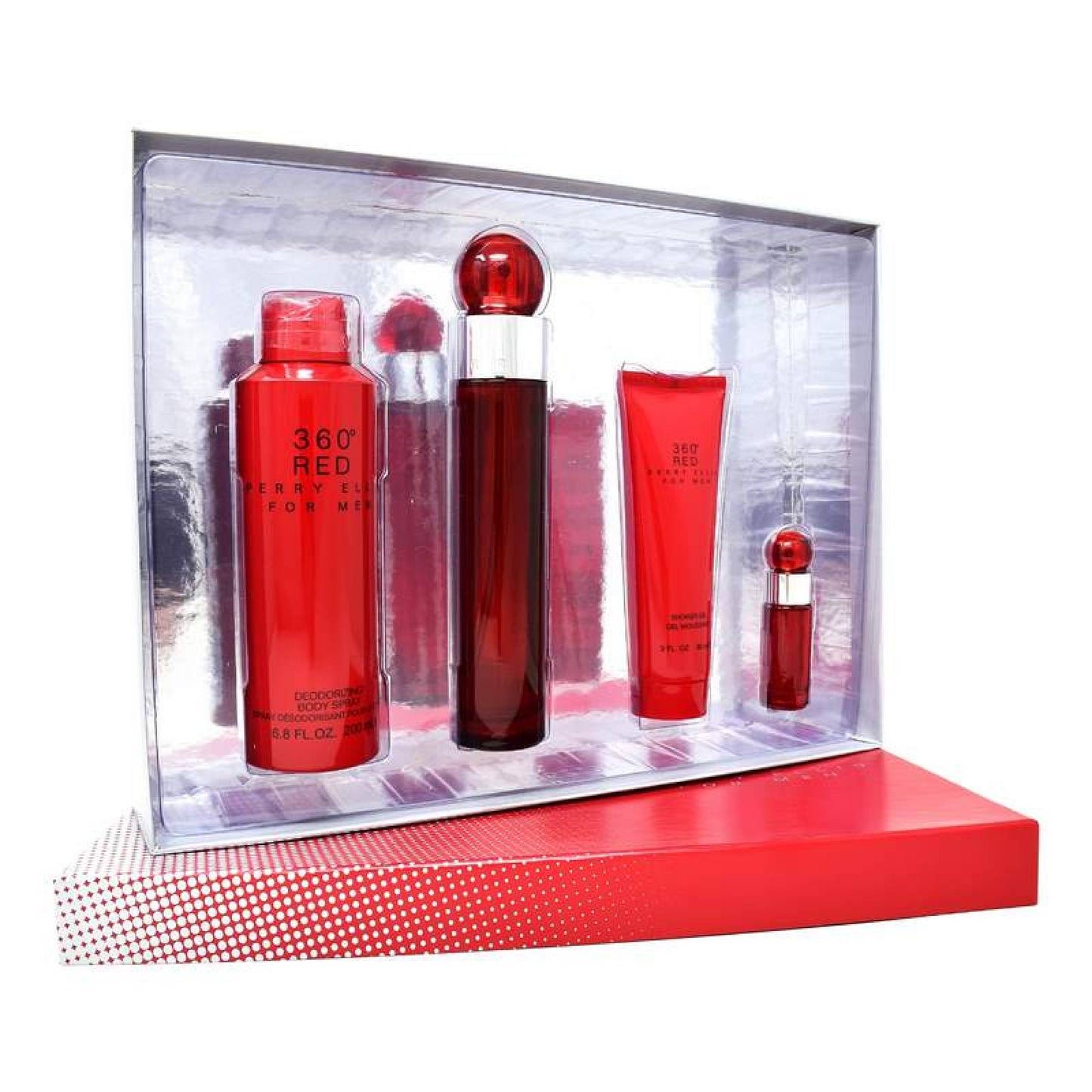 Set 360 Red Caballero Perry Ellis 4 Pz