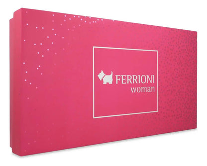 Set Ferrioni Woman 4Pzs 100Ml Edp Spray/ Body Lotion 100Ml/ Body Shampoo 100Ml/ 10Ml Edp Spray - Mujer