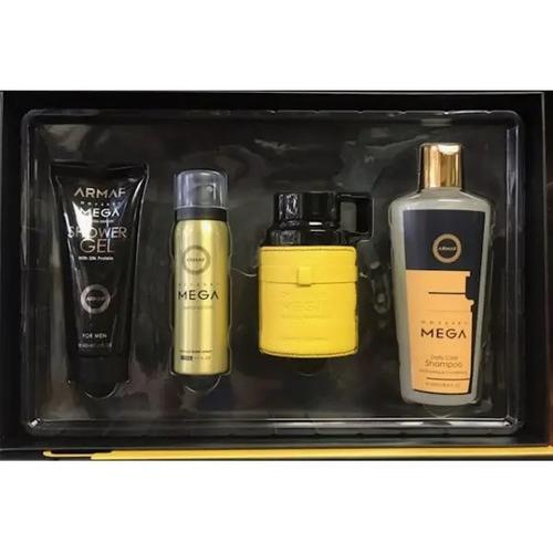 Set Armaf Odyssey Mega 4Pzs 100Ml Edp Spray/ Shower Gel 100Ml/ Shampoo 250Ml/ Body Spray 50Ml - Hombre