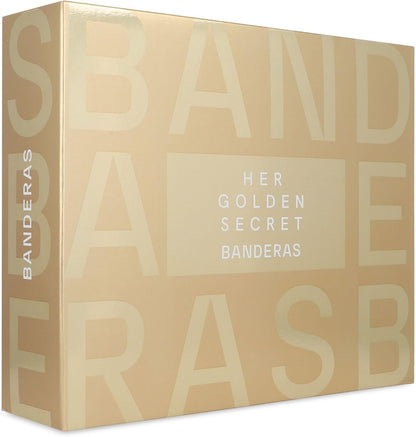 Set Banderas Her Golden Secret 2Pzs 80Ml Edt Spray/ Desodorante 150Ml Spray - Mujer