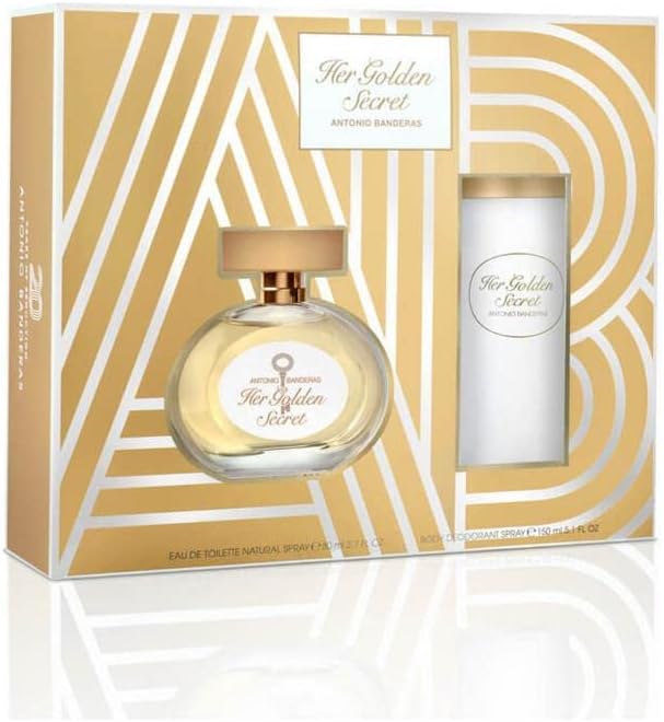 Set Her Golden Secret Antonio Banderas 2 Pz - Mujer