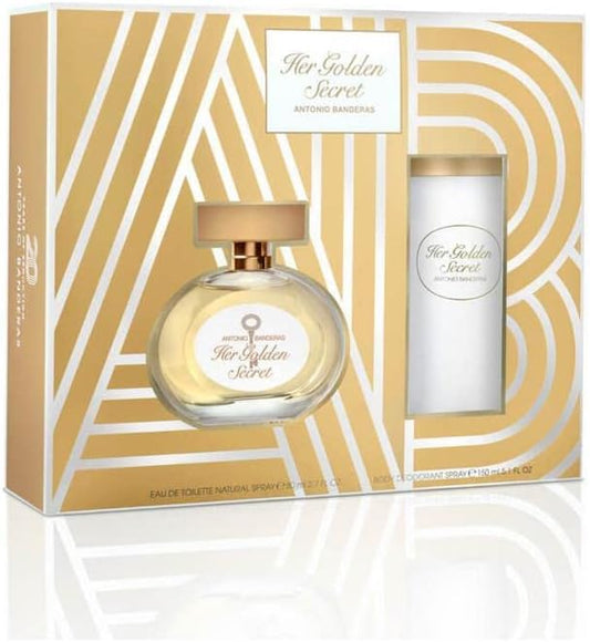 Set Her Golden Secret Antonio Banderas 2 Pz - Mujer
