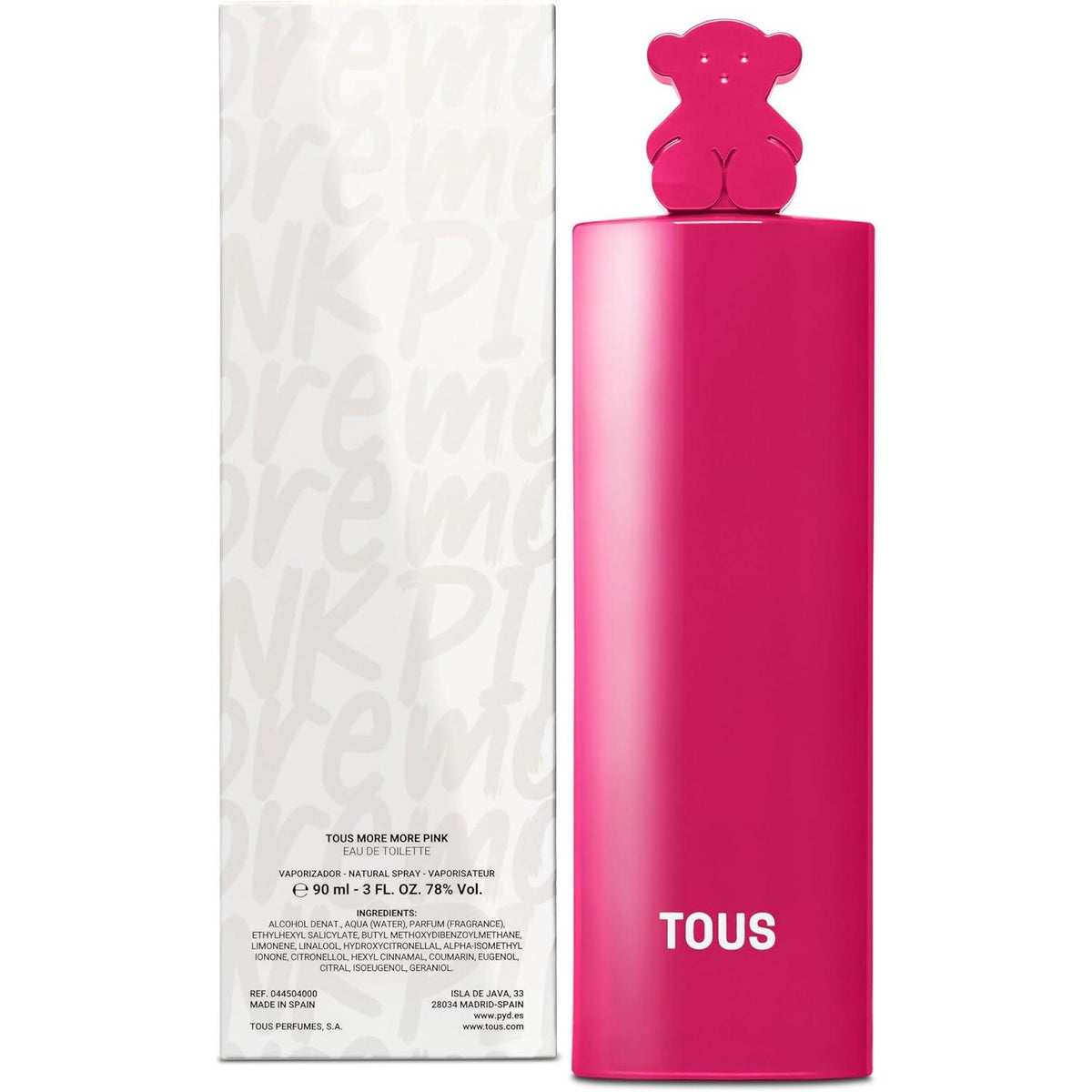 Tous More More Pink 90Ml Edt Spray - Mujer