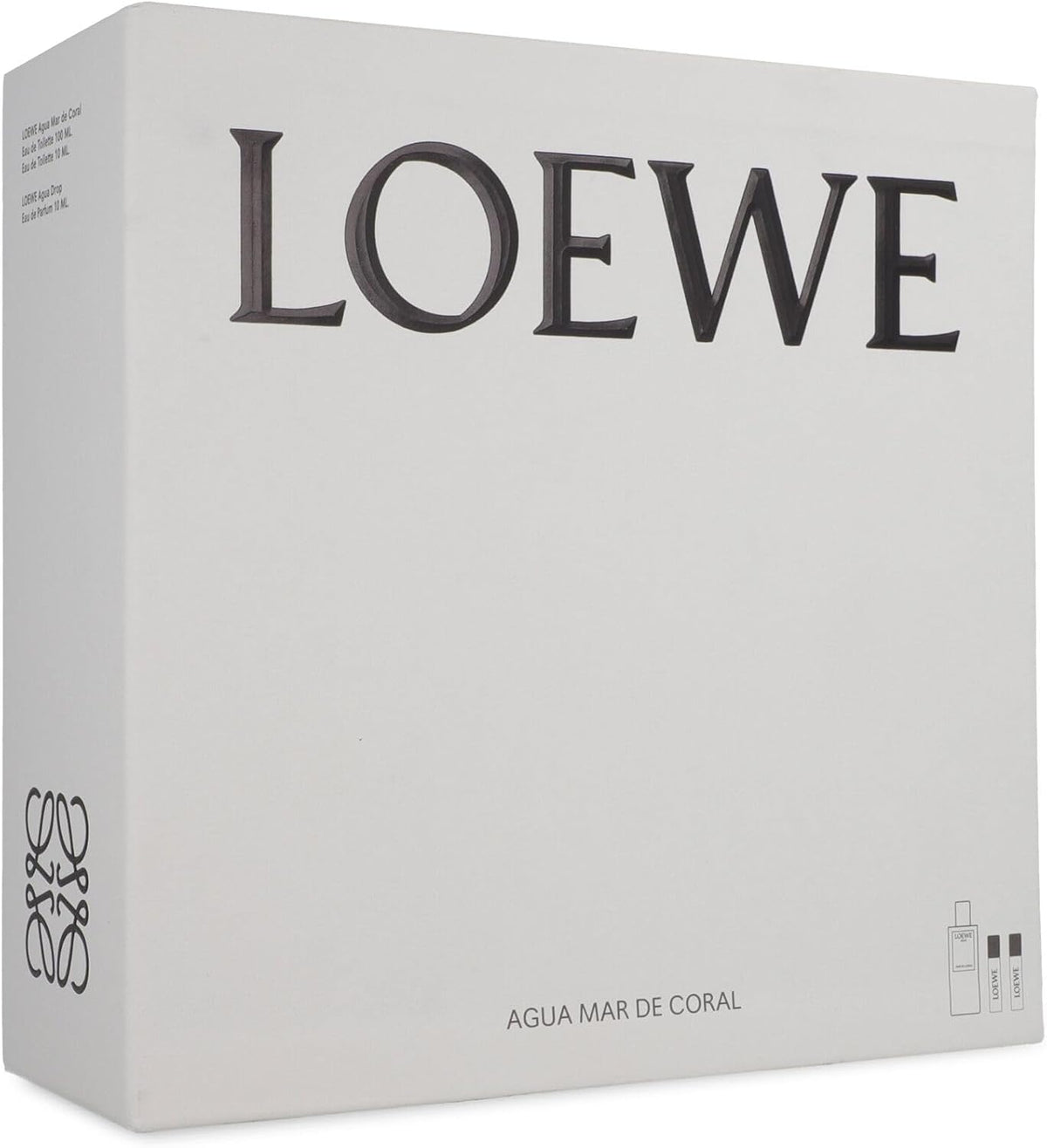 Set Loewe Agua Mar De Coral 3Pzs 100Ml Edt Spray/ 10Ml Edt Spray/ Agua Drop 10Ml Edp Spray - Mujer