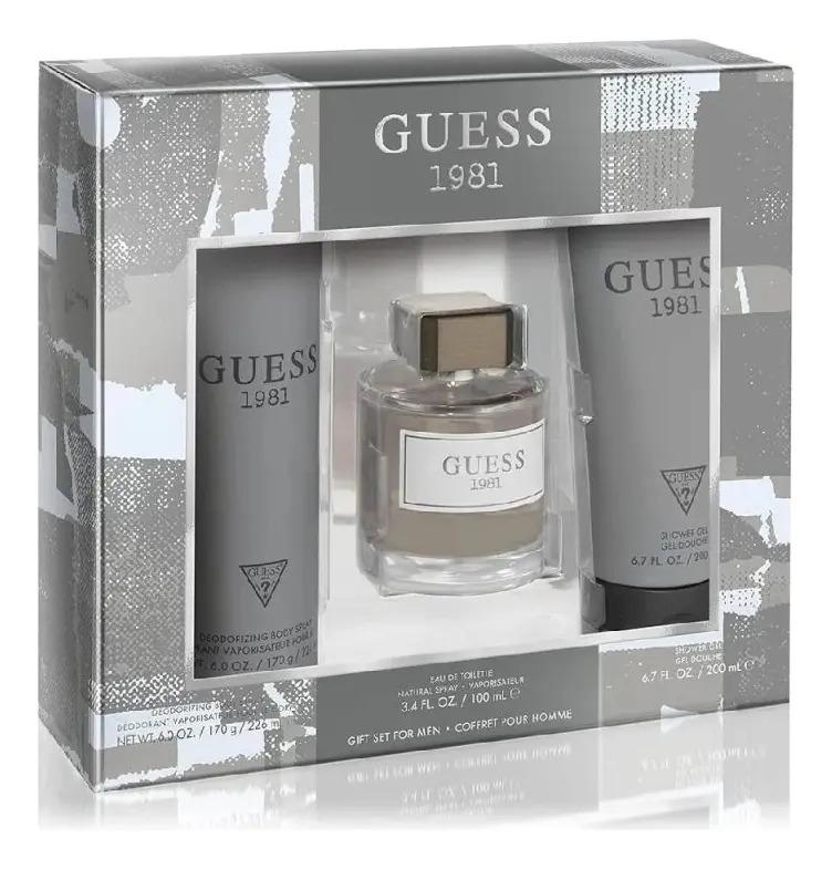 Guess Set 1981 Men 3Pzs 100Ml Edt Spray/ Shower Gel 200Ml/ Desodorante 226Ml Spray - Hombre