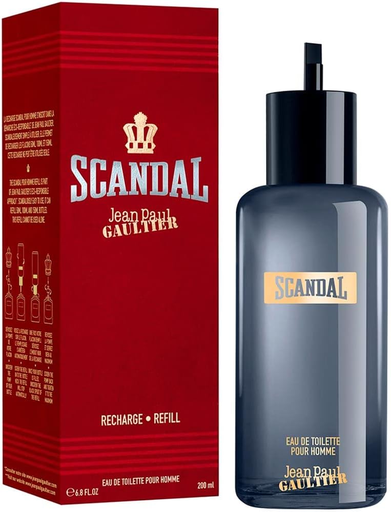 Jean Paul Gaultier Scandal Refill Bottle 200Ml Edt - Hombre