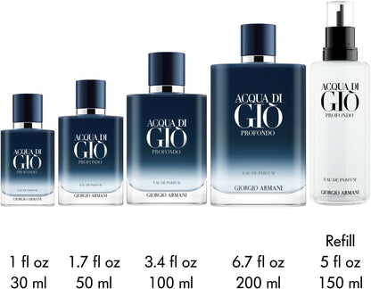 Acqua Di Gio Profondo Refillable 200Ml Edp Spray - Hombre