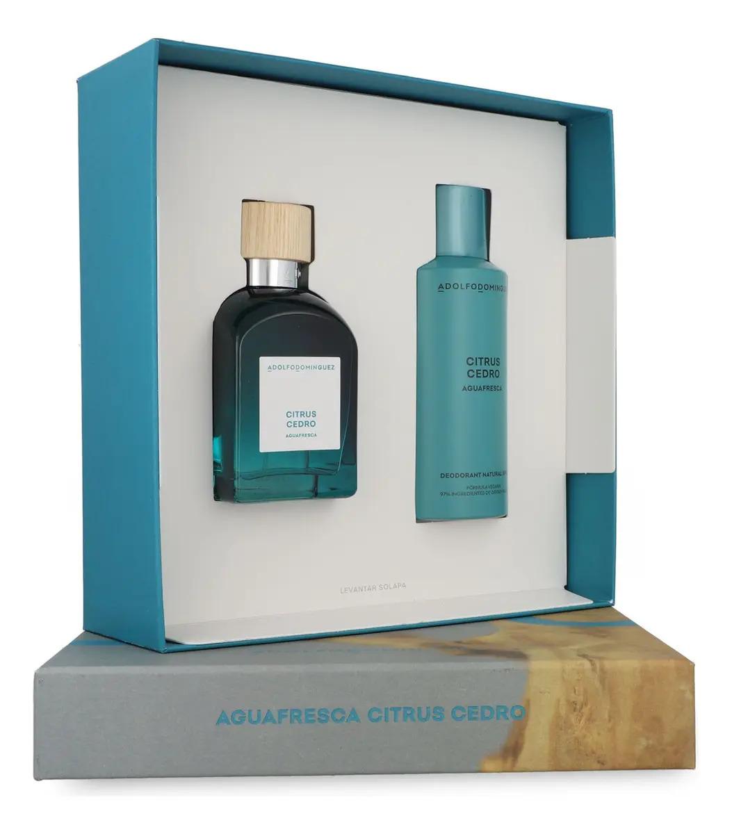 Set Adolfo Dominguez Agua Fresca Citrus Cedro 2Pz -  Hombre