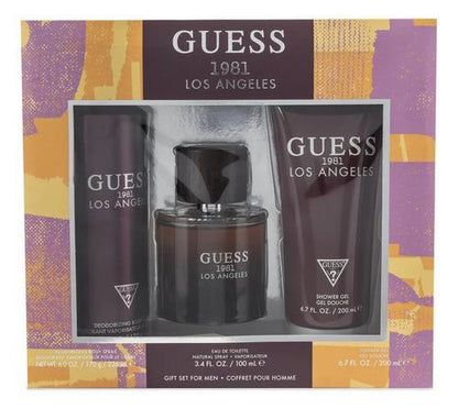 Guess Set 1981 Los Angeles For Men 3Pzs 100Ml Edt Spray/ Desodorante 226Ml Spray/ Shower Gel 200Ml - Hombre