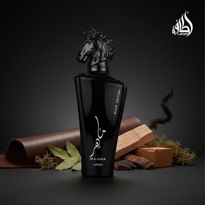 Maahir Black Unisex Lattafa 100 ml Edp Spray - Hombre