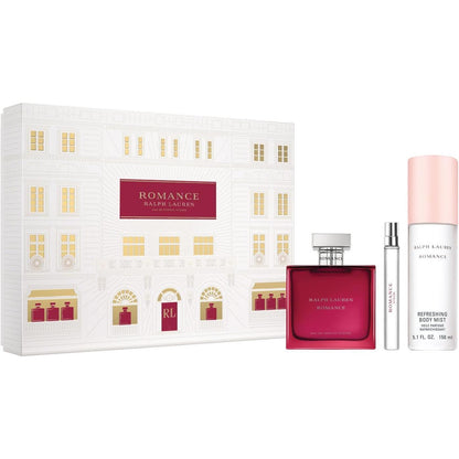 Set Romance Woman Intense 3Pzs 100Ml Edp Spray/ Body Mist 150Ml Spray/ 10Ml Edp Spray - Mujer