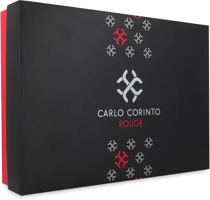 Set Carlo Corinto Rouge 4Pzs 100Ml Edt Spray /Body Shampoo 75Ml/ After Shave 75Ml /10Ml Edt Spray - Hombre