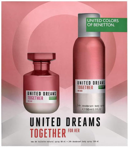 Set United Dreams Together For Her Benetton 2 Pz - Mujer