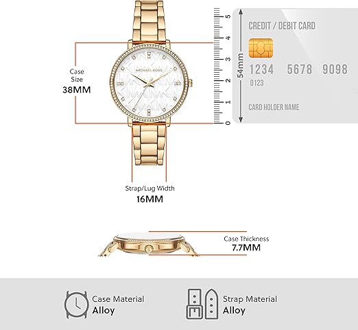 Michael Kors Reloj Mk4666 para Mujer Elegante y Sofisticado con Diseño de Oro y Detalles de Diamantes