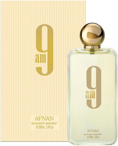Afnan 9am Eau de Parfum 100ml para Mujer - Fragancia Cítrica Aromática con Notas de Limón y Mandarina