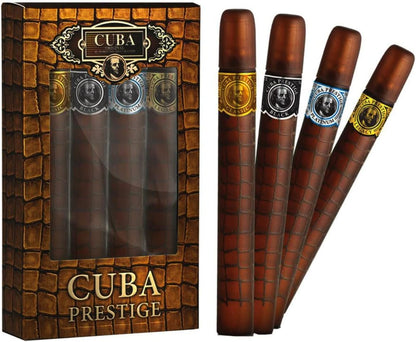 Set Cuba Prestige Des Champs 4 Pz 35 ml c/u Spray - Hombre