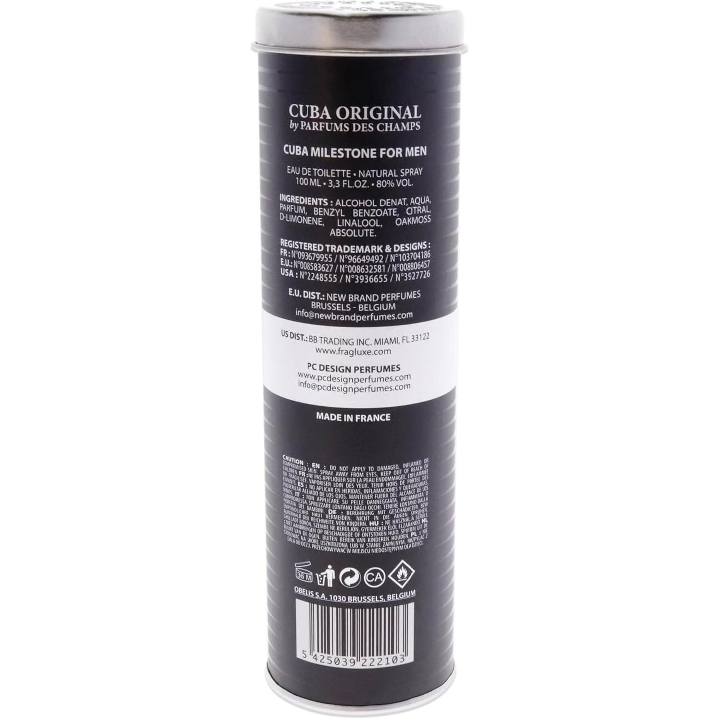 Cuba Milestone Des Champs 100 ml Edt Spray - Hombre