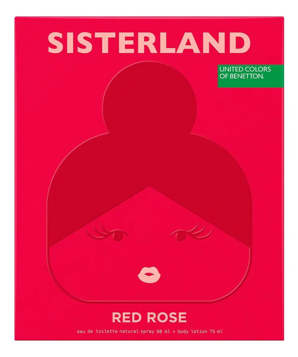Set Sisterland Red Rose Benetton 2 pz - Mujer