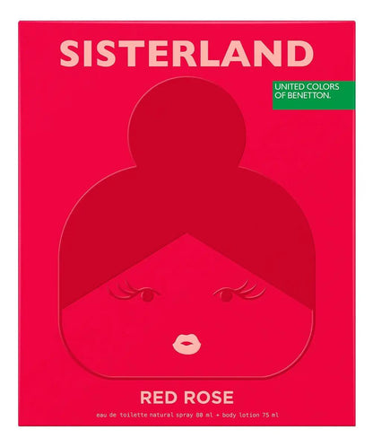 Set Sisterland Red Rose Benetton 2 pz - Mujer