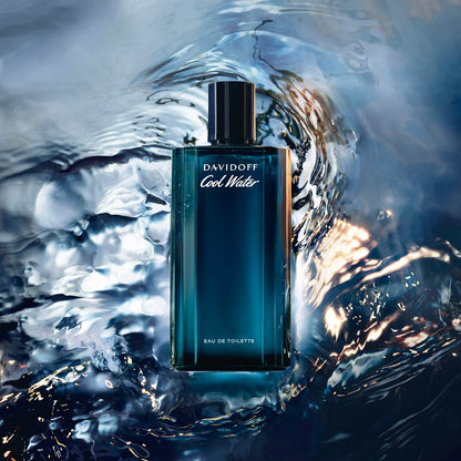 Davidoff Set Cool Water 3 pz para Hombre Fragancia Aromática Acuática con Notas de Agua de Mar y Menta
