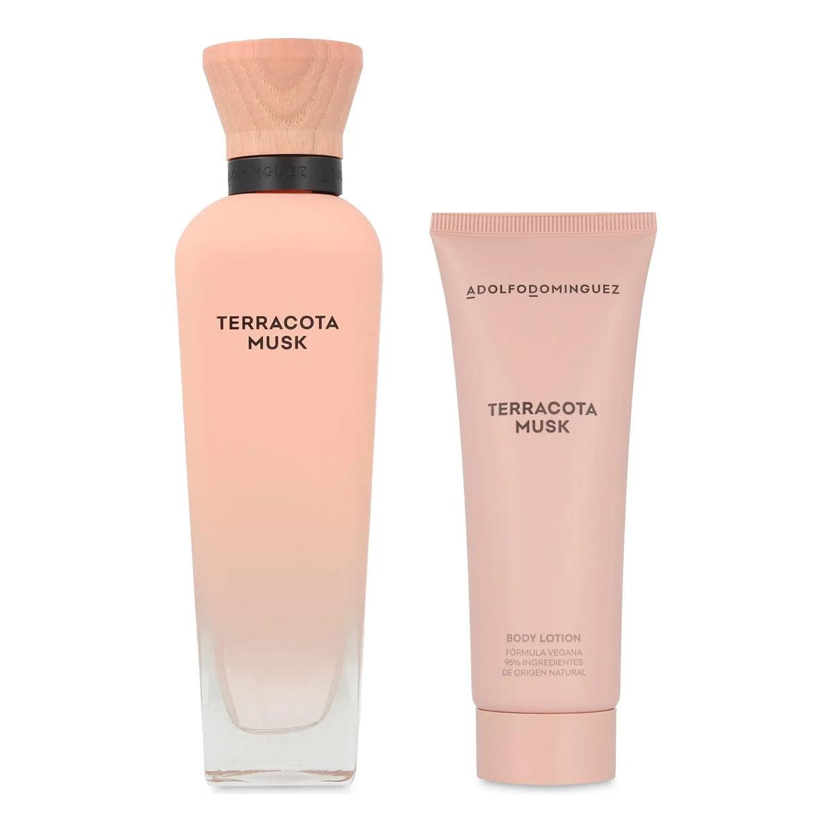 Set Adolfo Dominguez Terracota Musk 2Pz 120Ml Edp Spray - Mujer