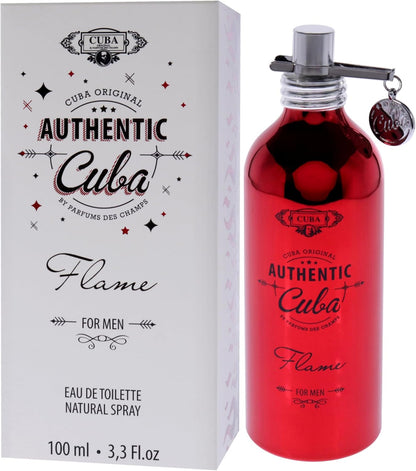 Authentic Cuba Flame Des Champs 100 ml Edt Spray - Hombre