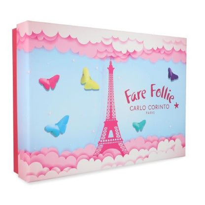 Set Carlo Corinto Fare Follie 4Pzs 100Ml Edt Spray/ Body Shampoo 100Ml/ Body Lotion 100Ml/ Hair Mist 10Ml Spray - Mujer