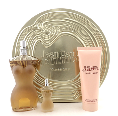 Set Jean Paul Gaultier Classique 3Pzs 100Ml Edt Spray/ Body Lotion 75Ml/ 6Ml Edt - Mujer