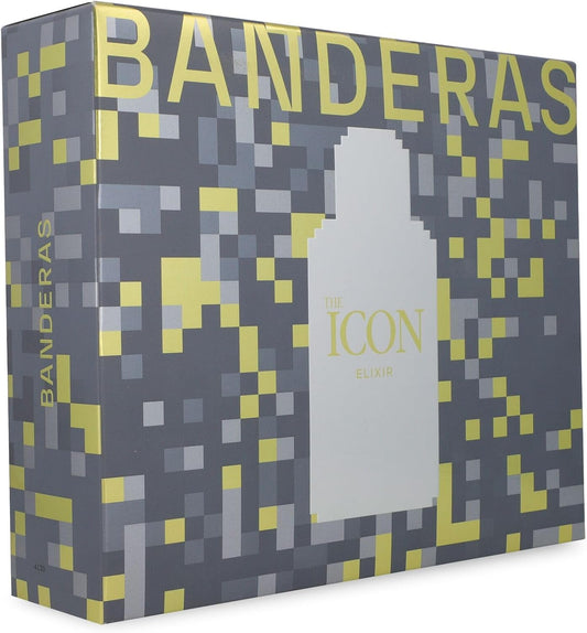 Set Banderas The Icon Elixir 2Pzs 100Ml Edp Spray/ Desodorante 150Ml Spray - Hombre