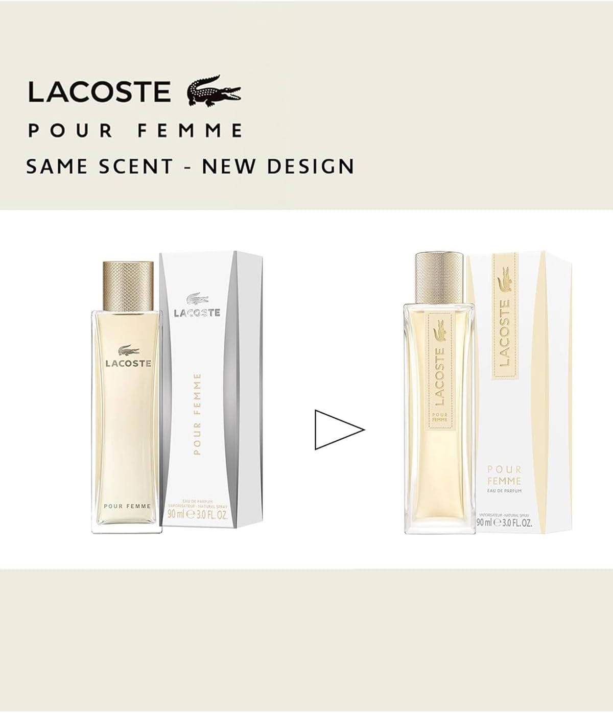 Lacoste Femme 90Ml Eau de Parfum Spray para Mujer - Fragancia Elegante y Refrescante
