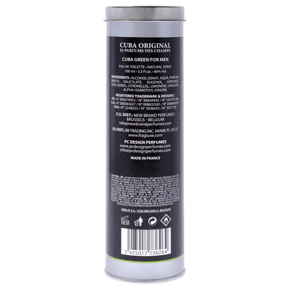 Cuba Green Caballero Des Champs 100 ml Edt Spray - Hombre