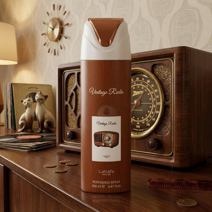 Lattafa Lattafa Vintage Radio 200Ml Body Spray - Unisex