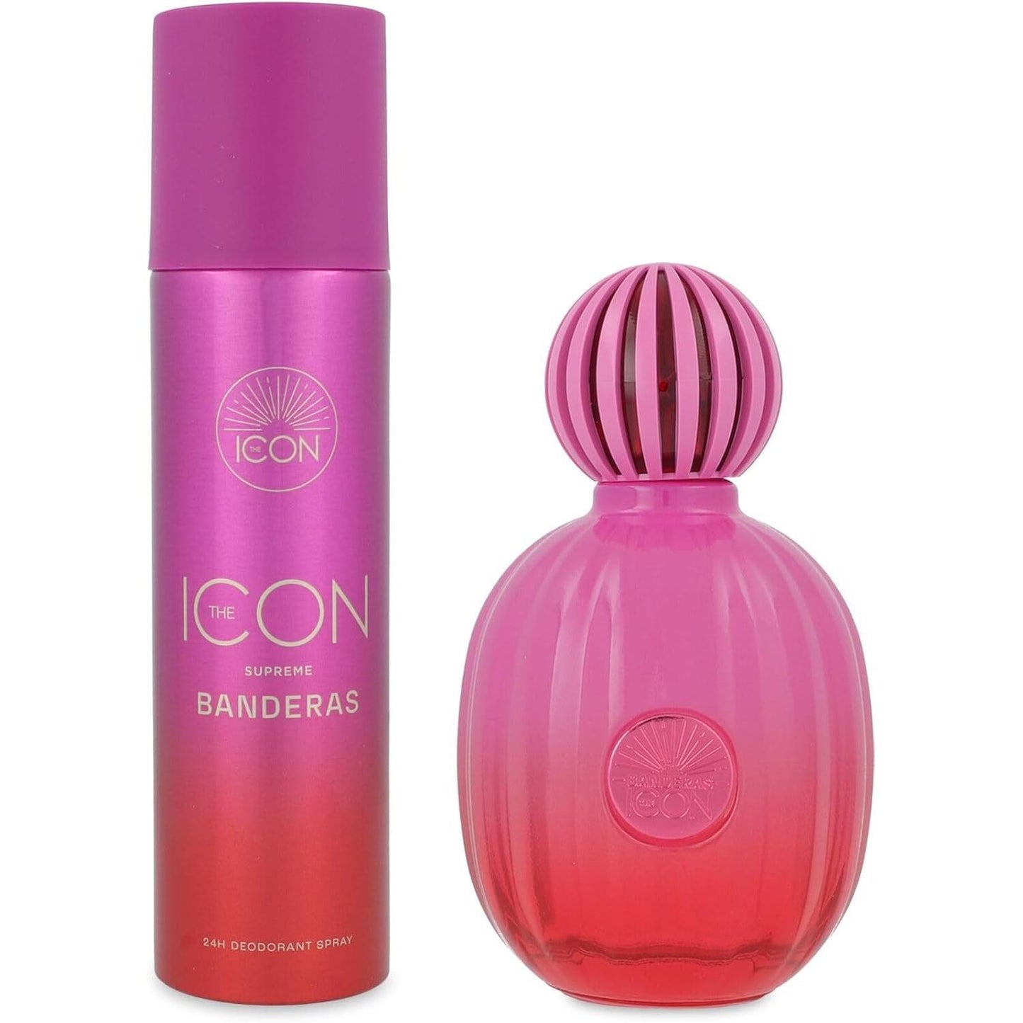 Set Banderas The Icon Supreme 2Pzs 100Ml Edp Spray/ Desodorante 150Ml Spray - Mujer
