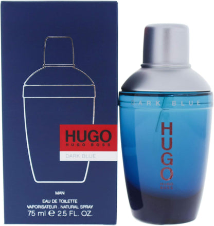 Hugo Boss Dark Blue 75ml Edt Spray para Hombre Fragancia Oriental Especiada con Notas de Naranja y Jengibre