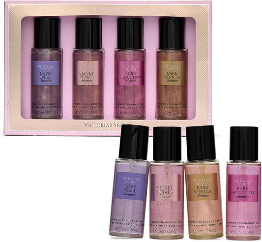 Set The Best Of Shimmer Dama Victoria Secret Fragrance Mist 4 pz