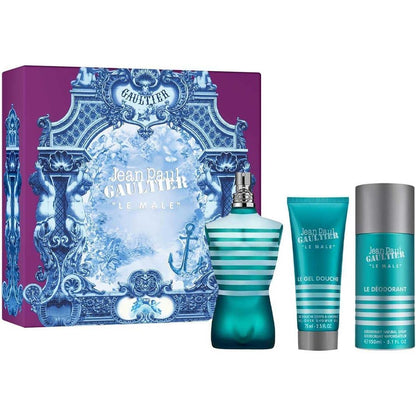 Set Le Male Jean Paul Gaultier 3Pz 125Ml Edt Spray -  Hombre