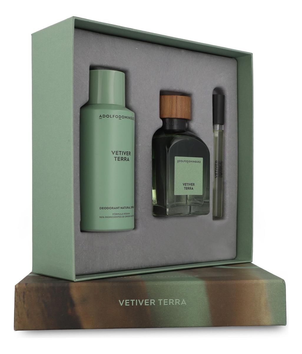 Adolfo Dominguez Set Vetiver Terra Caballero Adolfo Dominguez 3 pz - Hombre