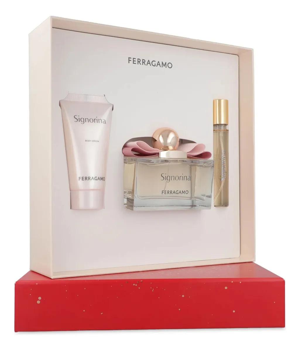 Ferragamo Ferragamo Set Ferragamo Signorina 3Pzs 100Ml Edp Spray/ Body Lotion 50Ml/ 15Ml Edp Spray - Mujer