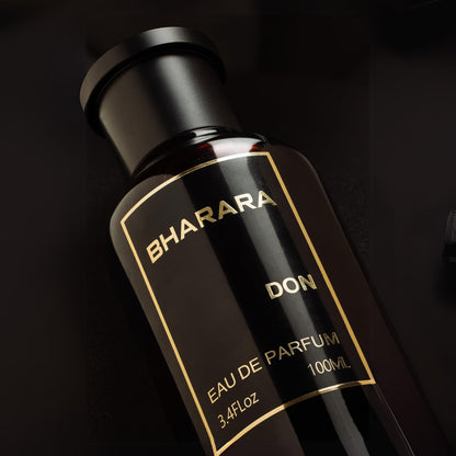 Bharara Don 100 ml EDP Spray para Hombre Fragancia Amaderada Especiada con Notas de Piña Bergamota y Pimienta