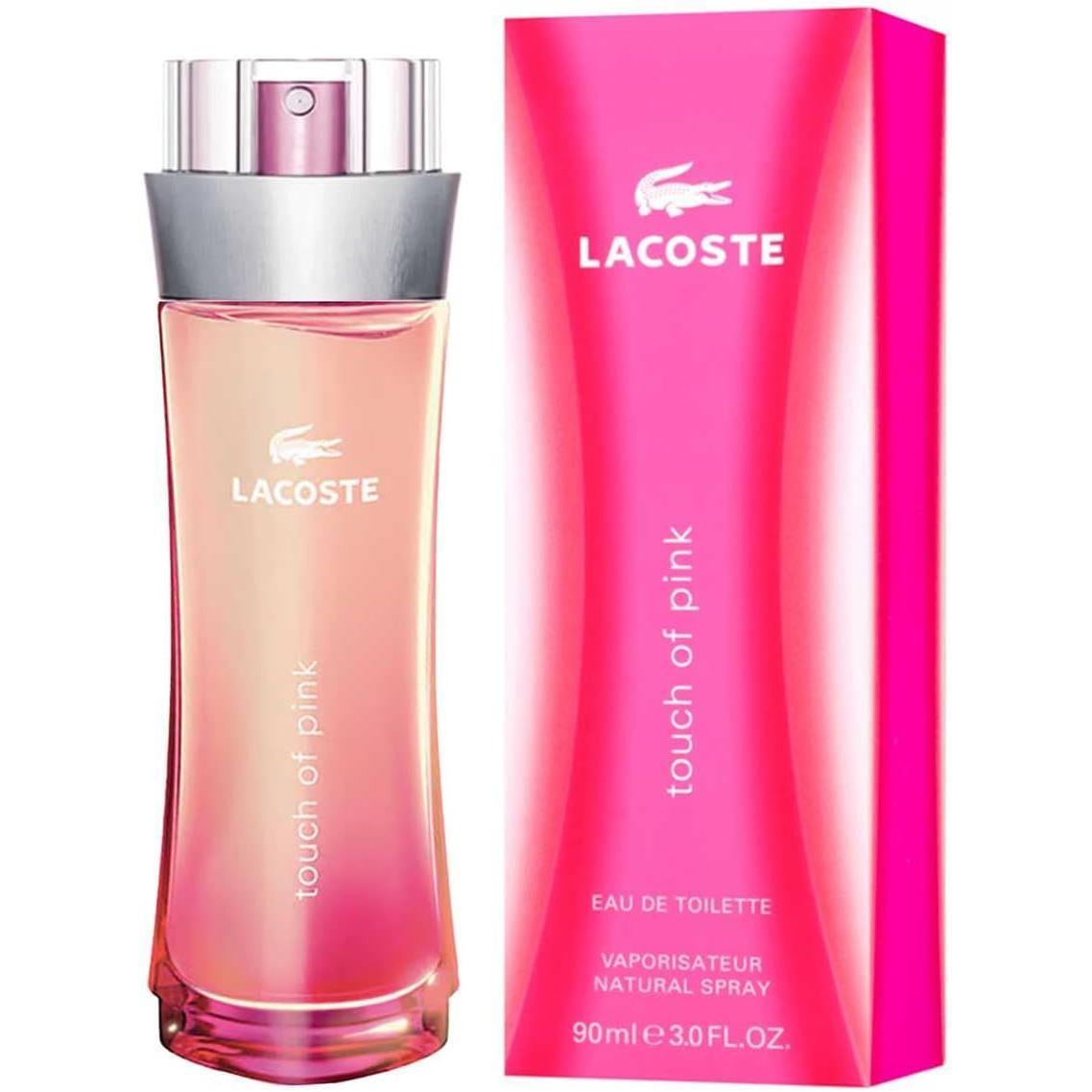 Touch Of Pink Lacoste 90 ml Edt Spray - Mujer