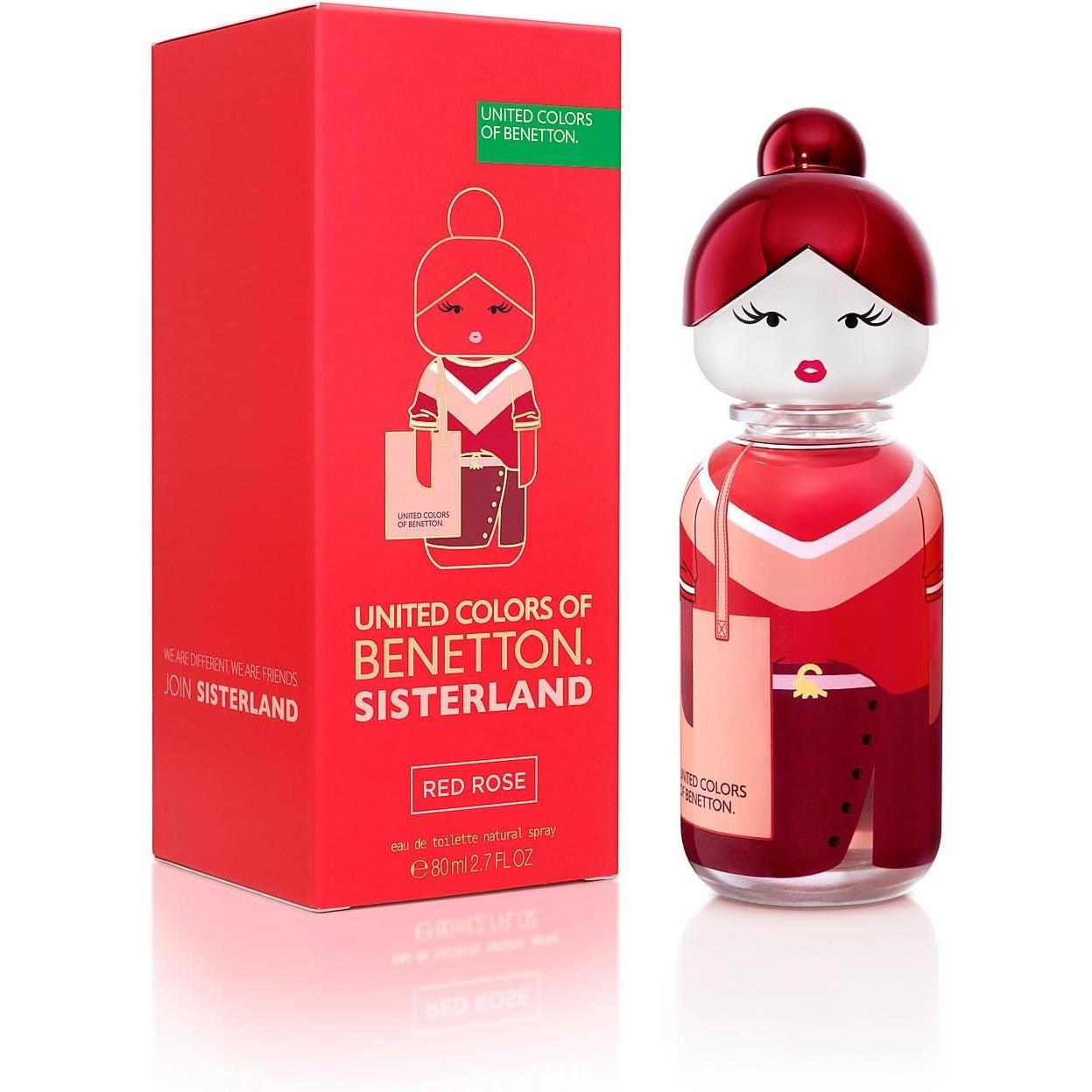 Sisterland Red Rose Benetton 80 ml Edt Spray - Mujer