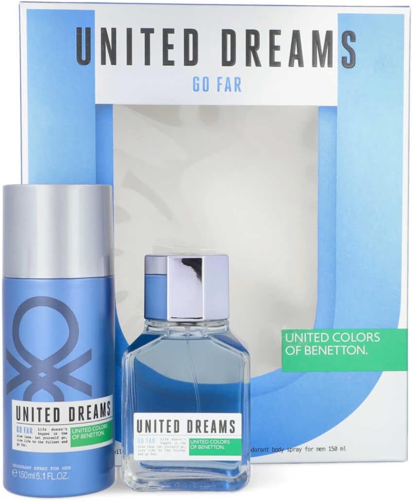 Benetton Set United Dreams Go Far 2Pz 100Ml Edt Spray - Hombre