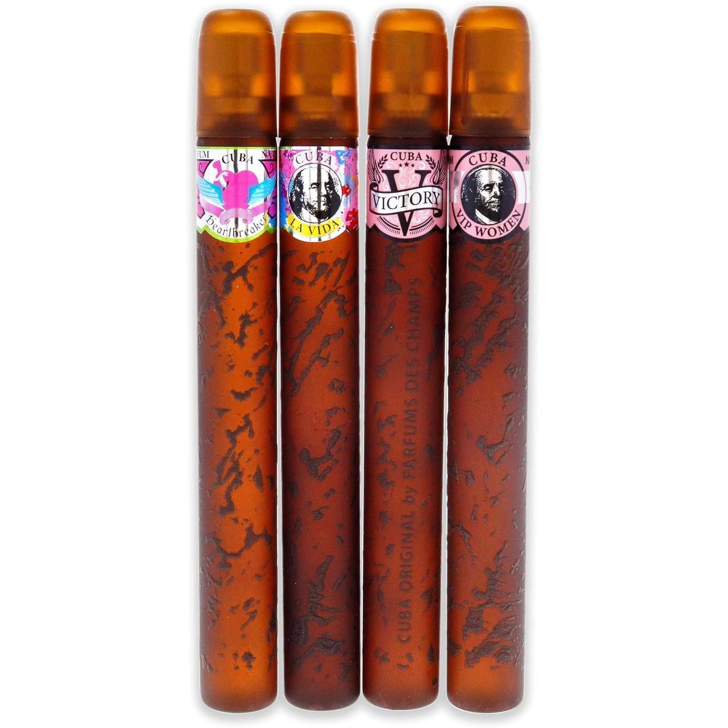 Set Cuba Quad I Des Champs 4 Pz 35 ml c/u Spray - Mujer