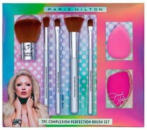 Set De Brochas Y Esponjas Complexion Perfection Brush Paris Hilton 7 Pzs - Mujer